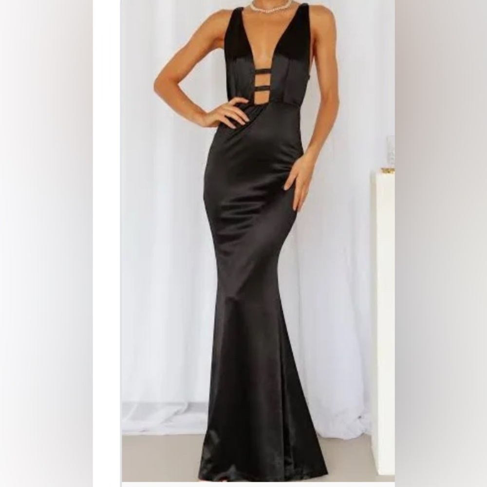 Hello Molly Black Backless Dress